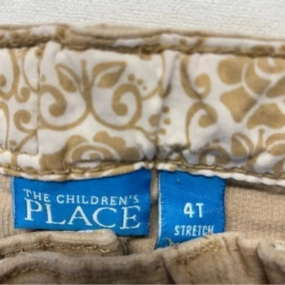 Corduroy Pants Girls Size 4T tan khaki gold